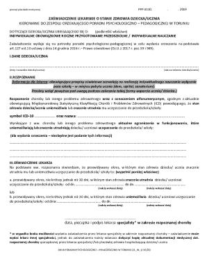 Medical Certificate for Child's Health Status