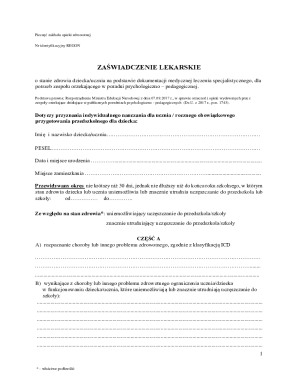 Medical Certificate for School Attendance