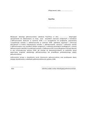 Power of Attorney Revocation Letter