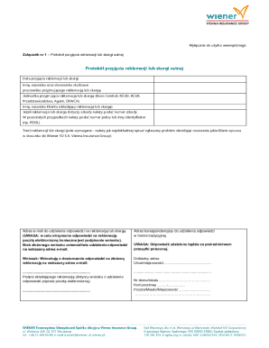 Wiener TU Complaint Protocol