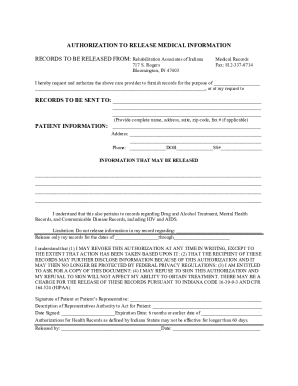 Authorization to Release Medical Information