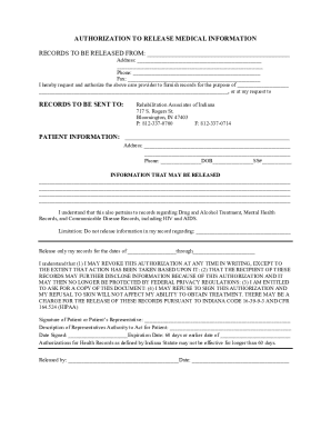 Authorization to Release Medical Information