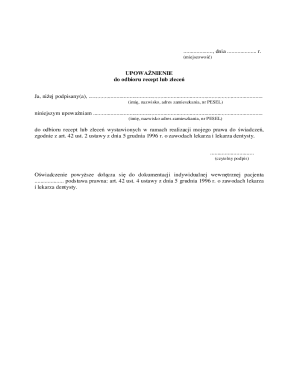 Polish Medical Power of Attorney