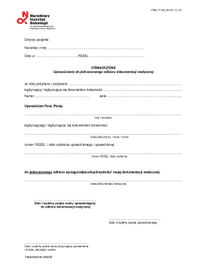 Medical Documentation Authorization Form
