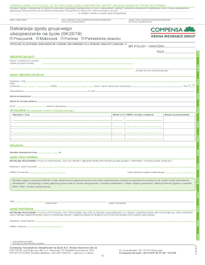 Group Life Insurance Consent Form