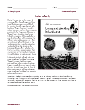 Louisiana Education Social Studies Activity Pages