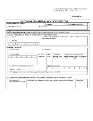 Medical Device Supply Order Form