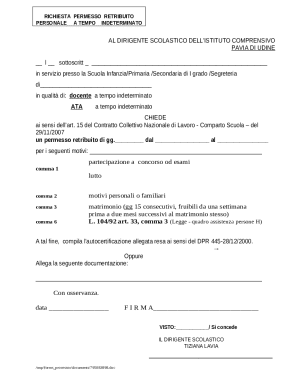 Request for Paid Leave