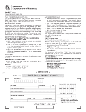 PA-41 Payment Voucher