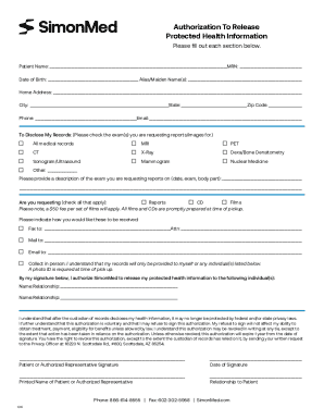 Authorization to Release Protected Health Information