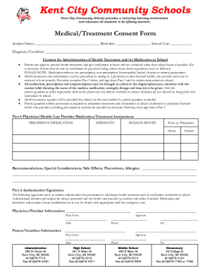 Medical Treatment Consent Form