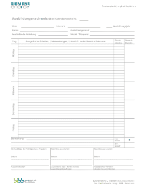 Training Record Form