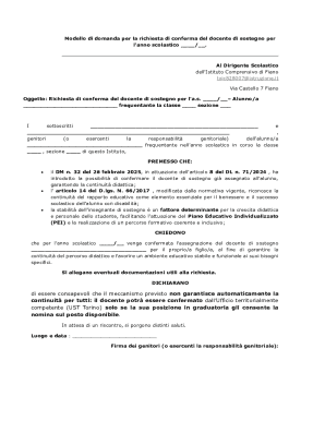 Request for Confirmation of Special Education Teacher