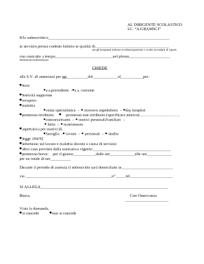 School Absence Request Form