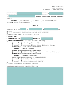 Teacher Leave Request Form