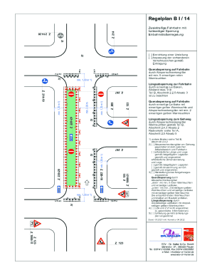 German Road Construction Traffic Regulation Form