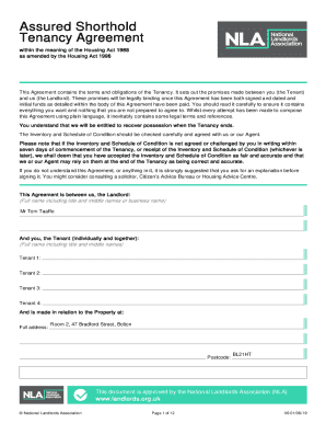 Assured Shorthold Tenancy Agreement