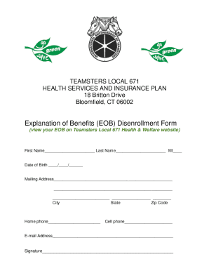 Teamsters Local 671 Disenrollment Form
