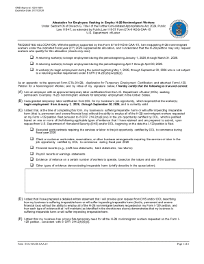H-2B Nonimmigrant Worker Attestation Form