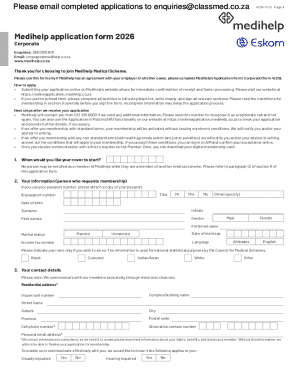 Medihelp Application Form 2026
