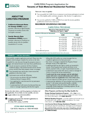 CARE/FERA Program Application for Tenants