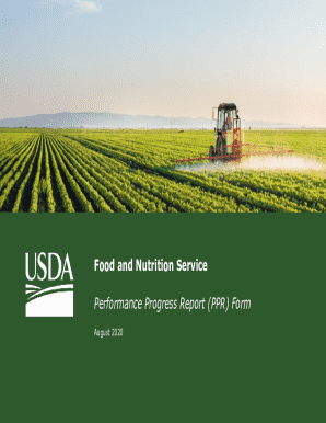 Food and Nutrition Service Performance Progress Report Form