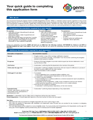 GEMS Membership Application Form