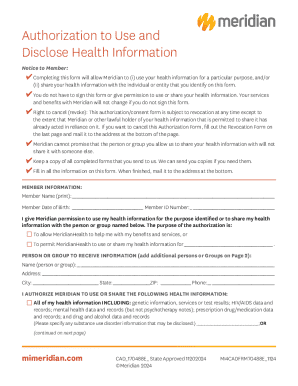 Authorization to Use and Disclose Health Information