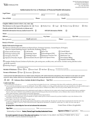 Authorization for Use or Disclosure of Protected Health Information