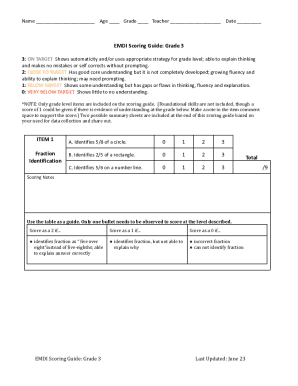 EMDI Scoring Guide Grade 3