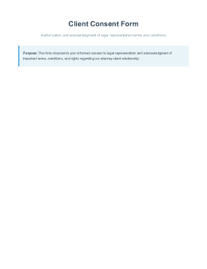 Client Consent Form