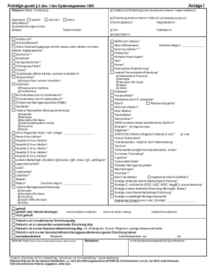 Austrian Epidemic Law Notification Form