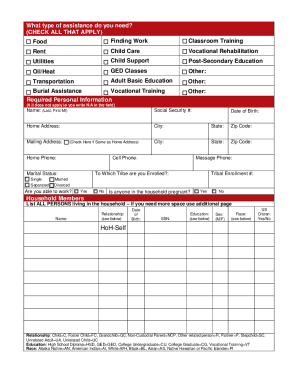 Application for Services