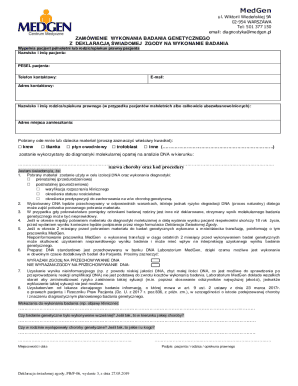 Genetic Testing Consent Form