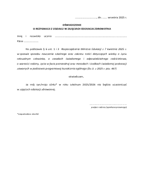 Health Education Participation Waiver