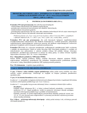 Poland Property Tax Information Form IN-1(1)