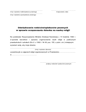 Parental Consent for Religious Education