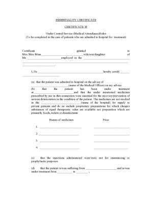 Essentiality Certificate B