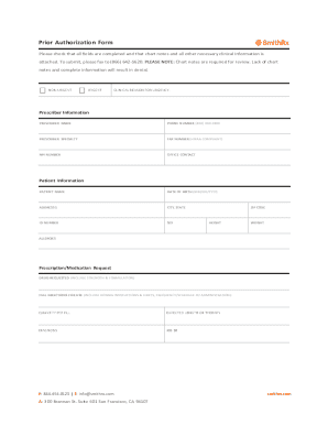 Prior Authorization Form