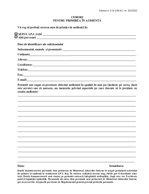 Romanian Request for Audience with Police