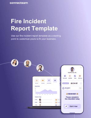 Fire Incident Report Template