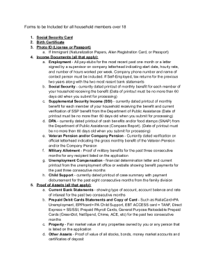 Housing Choice Voucher Zero Income Household Questionnaire