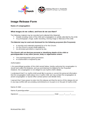 Image Release Form