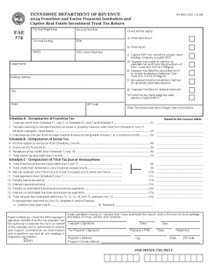 Tennessee Franchise and Excise Tax Return