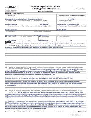 IRS Form 8937 Report