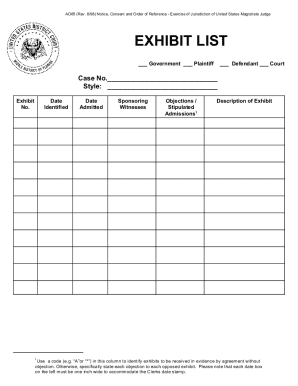 Notice, Consent and Order of Reference