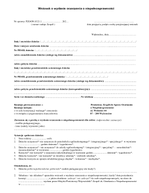 Polish Disability Assessment Application