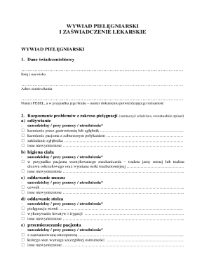 Nursing Interview and Medical Certificate