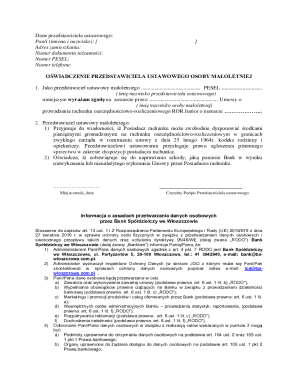 Legal Guardian Consent Form for Junior Savings Account