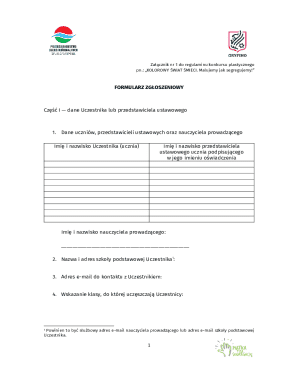 Art Competition Entry Form